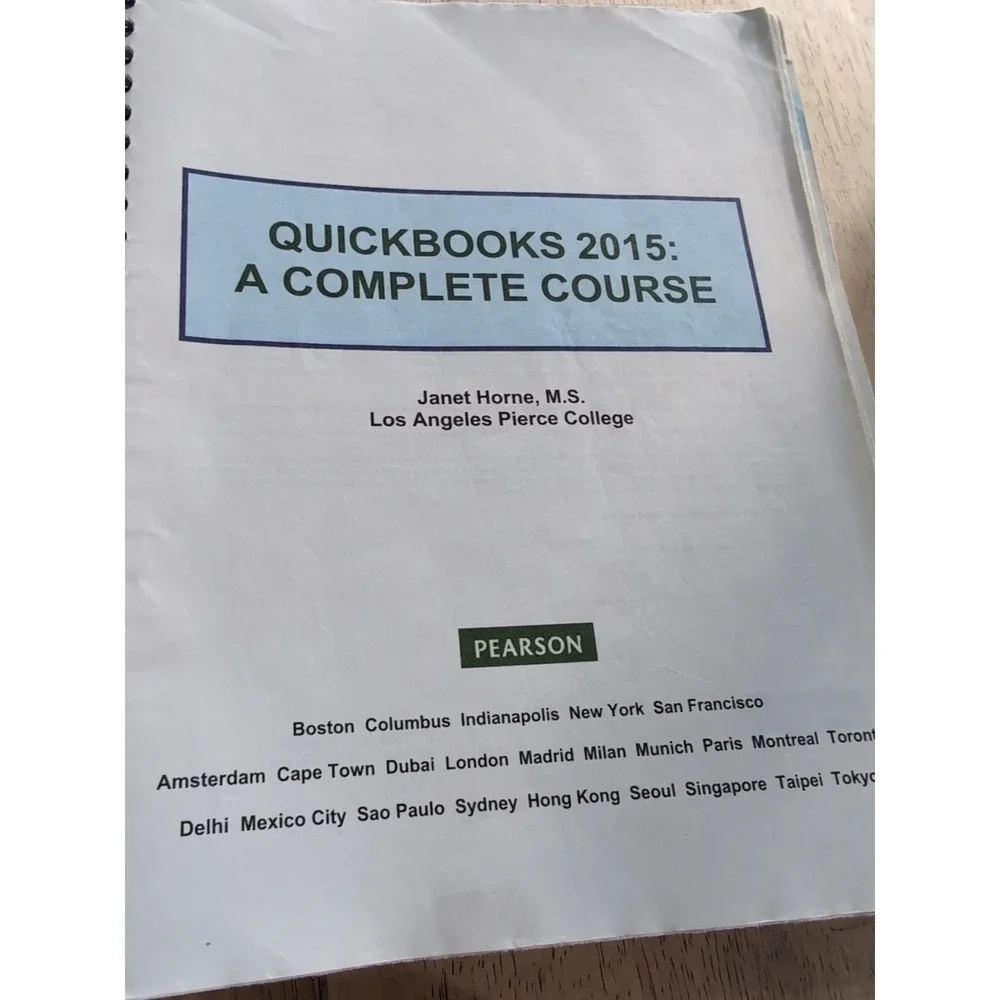 Quickbooks A‎ Complete Course Janet Horne